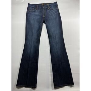 7 For All Mankind Women's Kimmie Bootcut Blue Denim Jeans - Size 31 (33x34.5)